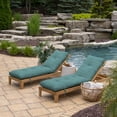 thumbnail image 4 of ARDEN Outdoor Plush Modern Tufted Chaise Cushion, 76 x 22, Water Repellent, Fade Resistant, Tufted Cushion for Chaise Lounger, Alana Tile, 4 of 8