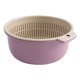thumbnail image 2 of Cesta Para Lavar Frutas Y Verduras, Juego De Cuencos Colador De Cocina, Plástico De Doble Capa Para Dormitorio, 2 of 7