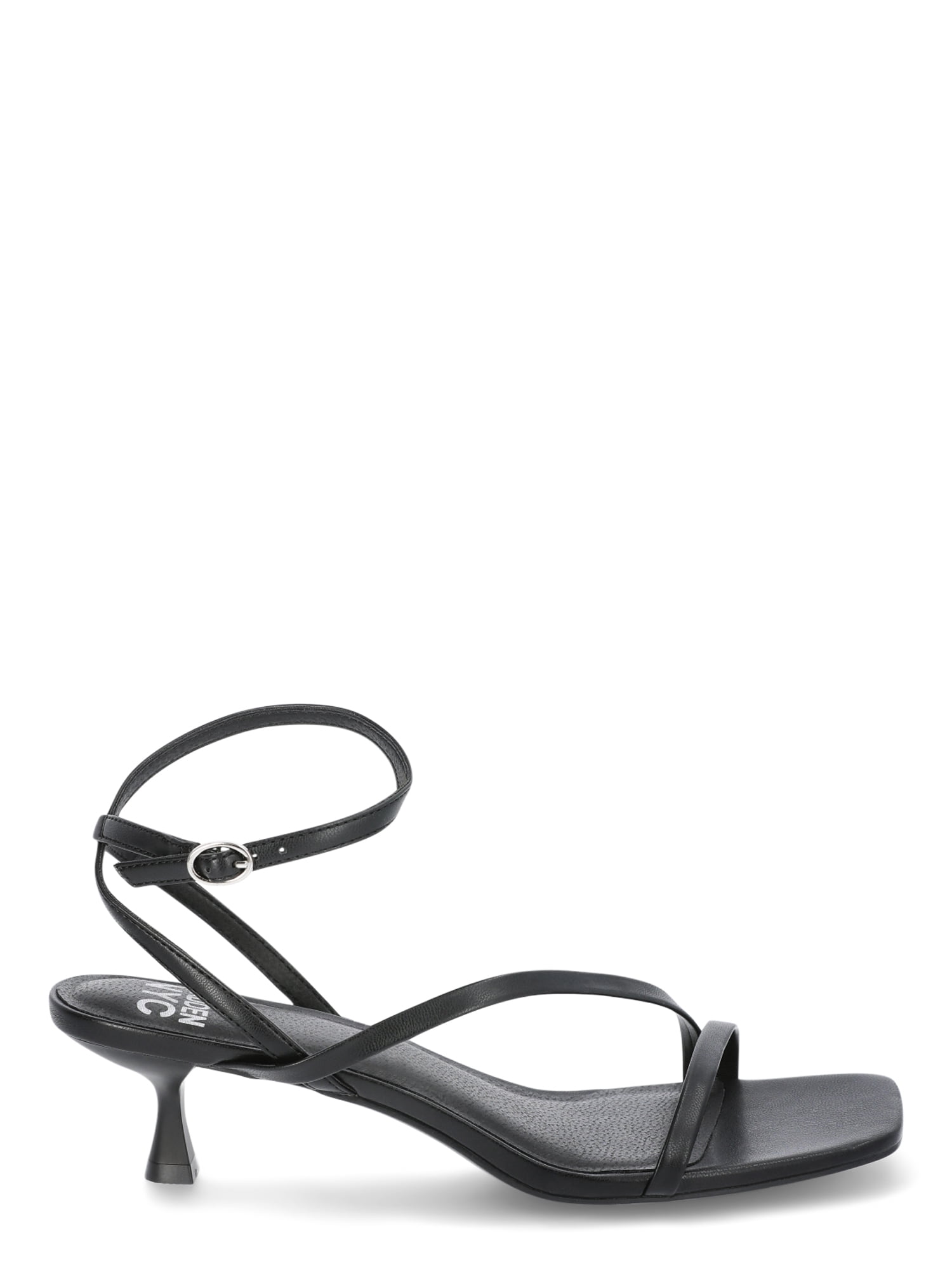 Madden NYC Women's Strappy Kitten Heel with Ankle Strap