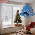 thumbnail image 2 of Stylish Metal Hanging Christmas Tree Wind Spinner - Festive Design with Concentric Circles & Glowing Reindeer for Garden Decor, 2 of 7