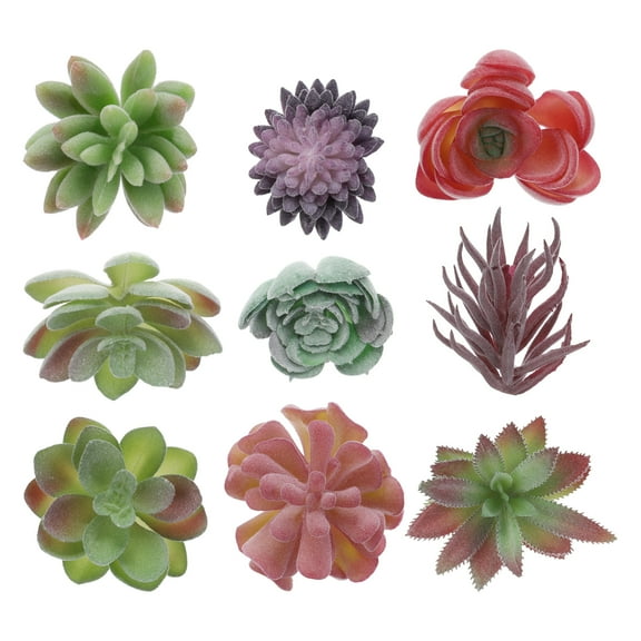 Uxcell Artificial Succulents, 9Pcs Artificial Succulents Plant, Purple