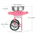 thumbnail image 3 of KFFKFF Electric Cotton Candy Machine with Cart, 1000W Commercial Candy Floss Maker with 20.5 in Stainless Steel Bowl, Sugar Scoop, and Drawer, User-Friendly Design, Ideal for Home, Kids' Parties, 3 of 9