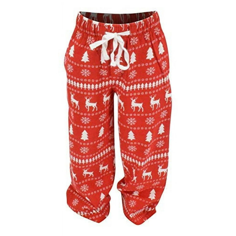 UB Mens Winter Print Matching Family Christmas Pajama Pants XL