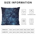 thumbnail image 5 of SHANXI Throw Pillow Covers Navy Blue Silver with Space Star 24x24in, 5 of 5