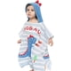 thumbnail image 4 of Poncho con capucha Toalla de baño para niños Toalla de playa Toalla de playa para nadar Toallas de algodón absorbentes para niños y niñas Adecuado para alturas (80-110 cm), 4 of 5