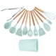 thumbnail image 3 of Utensilios de Cocina ANGGREK 12 Piezas Silicona Madera Color Verde Claro, 3 of 5