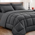 thumbnail image 1 of KELTARO King Size Comforter Set - 7 Pieces, Bed in a Bag Bedding Sets with All Season Soft Quilted Fluffy Reversible Comforter,Fl, 1 of 1