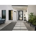 thumbnail image 3 of Front Exterior Prehung Metal-Plastic Door See-through / Manux 8555 Matte Black / Side Window / Office Commercial and Residential Doors Entrance Patio Garage 52" x 80" Left-hand Inswing, 3 of 5