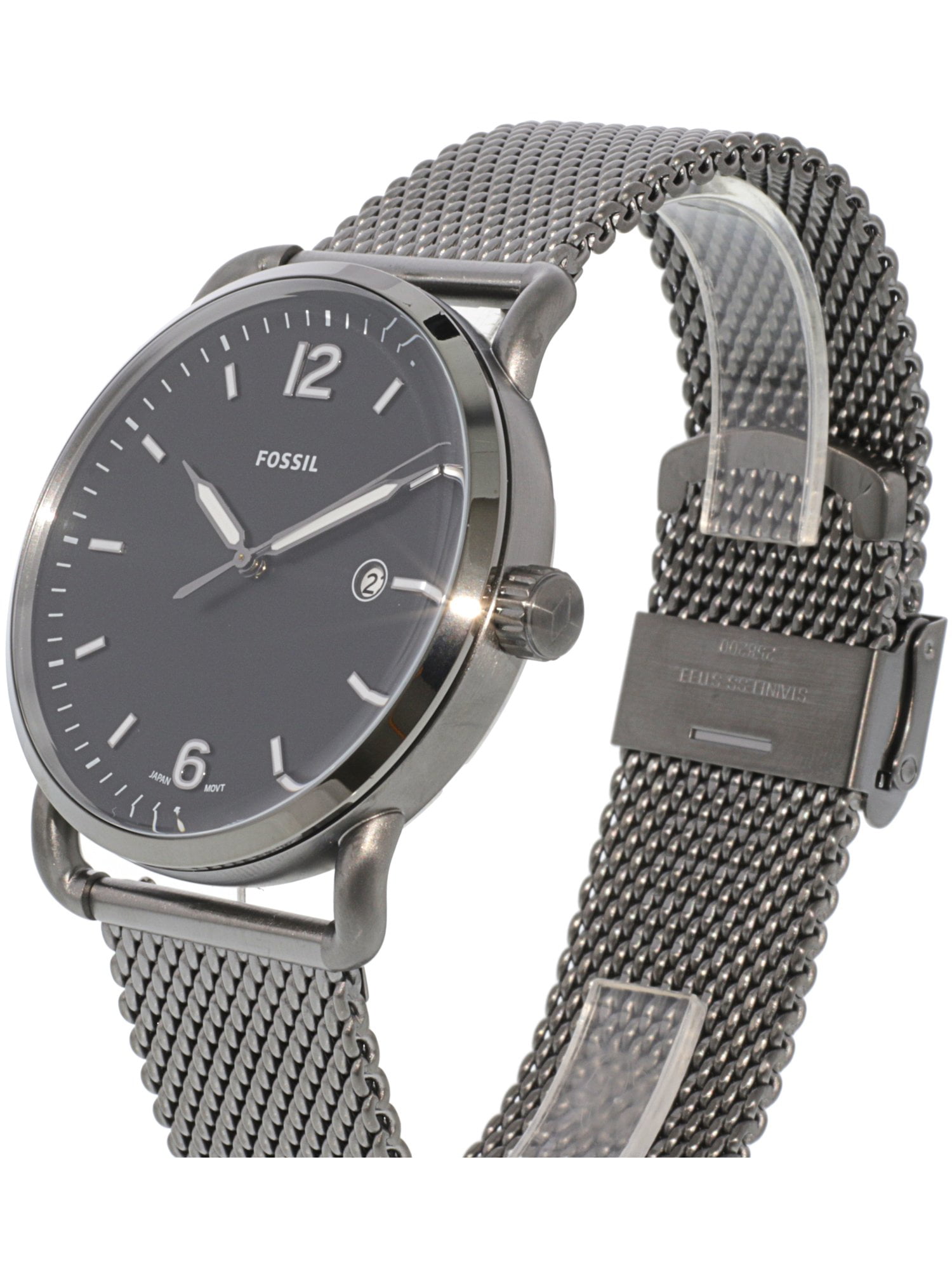 fossil q men's commuter stainless steel