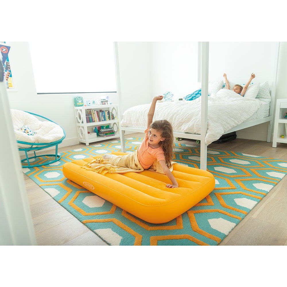Intex Inflatable Air Bed Mattress with Bag and Electric Air Pump 2 Pack