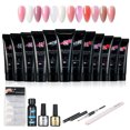 thumbnail image 2 of Kit Completo para Uñas: Gel de Extensión en 12 Colores + Base, Sellador y Agente Limpiador + Pincel Doble y Lima + 100 Uñas Postizas, 2 of 6