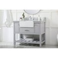 thumbnail image 2 of Elegant Decor Clement 42" MDF Single Bathroom Vanity with Backsplash - Gray, 2 of 8