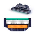 thumbnail image 3 of 16 /18 Pcs Men Safety Razor Blades 4 Layer German Stainless Steel Shaving Cartridges Replacement Mach 3 Shaver Heads, 3 of 14