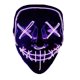 thumbnail image 1 of Máscara de purga LED, máscara de purga, máscara de Halloween LED, máscara LED con 3 modos de flash para fiesta, Halloween, Mardi Gras, carnaval, disfraz, decoración de cosplay (púrpura) Adepaton HFP-0088, 1 of 7