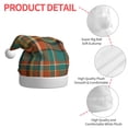 thumbnail image 4 of Fuzoiu colorful plaid Print Santa Hat Christmas Hat for Adults,Santa Hats with Pompom, Unisex Xmas Holiday Hat for Christmas New Year Festive Party Supplies, 4 of 6