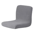 thumbnail image 2 of CHENjy Dining Room Chair Covers, High Elastic Knitted Bar Stool Seat Covers, Full Wrap Slipcover for Counter Pub Kitchen, Dark Gray, 2 of 7