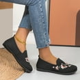 thumbnail image 4 of NexTorq Mesh Flats, Women's Flower Embroidered Slip On Walking Shoes Breathable Mesh Platform Non Slip Memory Foam Casual Sneakers Women Woven Orthopedic Shoes Comfortable Lightweight Running Sneaker, 4 of 9