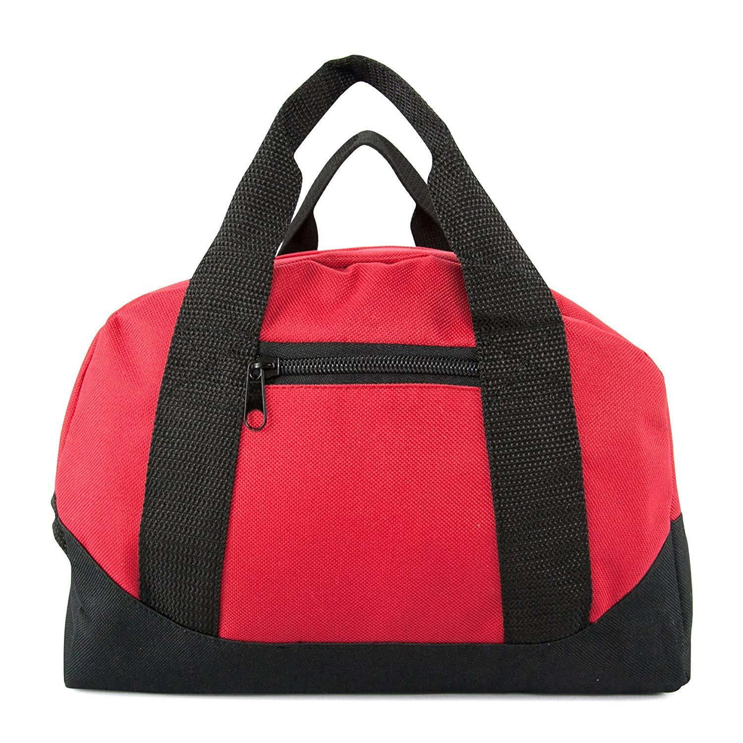 12" Duffel Duffle Travel Sports Gym Bags Mini Carry-on Luggage Small Two Tone 
