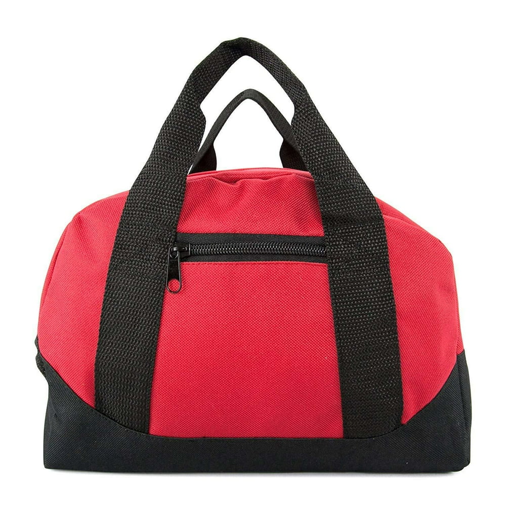 Red 12" Duffel Duffle Travel Sports Gym Bags Mini Carryon Luggage