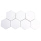 thumbnail image 2 of Adhesivo de pared de espejo extraíble Hexagonal acrílico DIY para el hogar pegatinas autoadhesivas decoración 46x40x23mm plata, 2 of 11