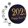 thumbnail image 4 of Rateoe 2025 Happy New Year 3 Pattern Tire Cover Wheel Protectors Weatherproof Wheel Covers Universal Fit for Trailer Rv SUV Truck Camper Travel Trailers Accessories-17 inch, 4 of 6
