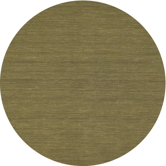Ahgly Company Indoor Round Contemporary Oak Brown Abstract Area Rugs, 10' Round