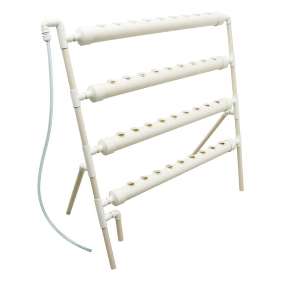 Hydroponic Pipeline Vegetable 36 Planting Sites Grow Kit Single Sided Terrace Type 4 Layers 4 Pipes with 110V Water Pump