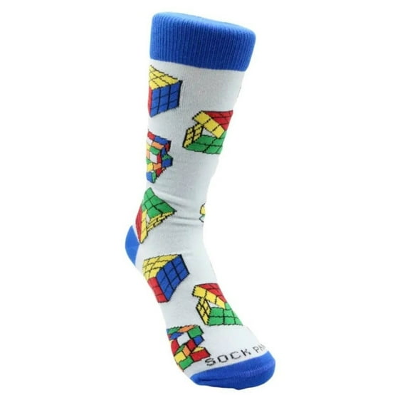 Fun Puzzle Cube Socks from the Sock Panda (Adult Small - Shoe Sizes 2-5)