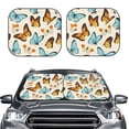 thumbnail image 2 of Sikiie Butterflies Print Foldable Car Windshield Sun Visor, Car Window Sunshade Suitable for Sedan, SUV and Truck Car Accessories-Large, 2 of 6