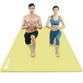 thumbnail image 1 of YR Tapete Grande para Ejercicios de Yoga 78x51" Tapetes de Entrenamiento Interior de Espuma NBR de 1/2" de Espesor con Bolsa de Transporte, Amarillo Crema, 1 of 7