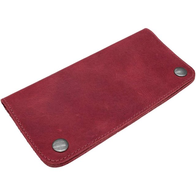 & Drink, Cartera de cuero con doble cierre, capacidad para hasta 3 tarjetas, además de billetes y monedas planos/estuche/bolsa/accesorios, hecha a mano, incluye garantía de 101 años (marrón bourbon)