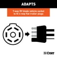 thumbnail image 3 of CURT 57241 7-Way RV Blade Vehicle-Side to 4-Way Flat Trailer Wiring Adapter, 3 of 4