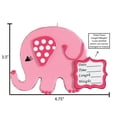 thumbnail image 5 of Ornaments by Elves Personalized Baby's First Christmas 2024 Ornament Pink Elephant Ornament .25lbs, 5 of 10