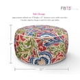 thumbnail image 3 of FBTS Prime Outdoor Ottomans Inflatable Footstool Red Paisley Round 21x9 Inch Patio Foot Stools and Ottomans Portable Footrest, 3 of 8