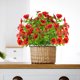thumbnail image 3 of Flores artificiales, flores falsas, flores artificiales, juego de regalo para mujer, 5 piezas, flores artificiales surtidas con hojas de eucalipto y pensamientos, ideales para interiores y exteriores,, 3 of 5