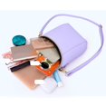 thumbnail image 5 of Bolso pequeño vintage para teléfono, bolso cruzado de color sólido, bolso de hombro para uso diario, 5 of 5