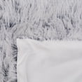 thumbnail image 6 of Northlight Two-Toned Faux Fur Shaggy Throw Blanket - 55" x 62" - White and Navy Blue, 6 of 9
