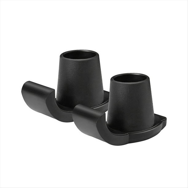 Deslizadores de Esquí, Almohadillas Universales para Andadores Plegables, Ayudas de Movilidad de Goma, Tapas de Repuesto para Deslizadores de Personas Mayores (Negro)