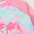thumbnail image 3 of Big Girls Swimsuits Two Piece Long Sleeves Swim Shirts and Rash Guards Size 10-11T, 3 of 5