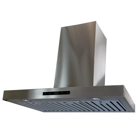 CROWN PRO-Z01/30 30" Stainless Steel Wall Mount Range Hood, 800 CFM, LED Lights, Professional Kitchen Vent Hood