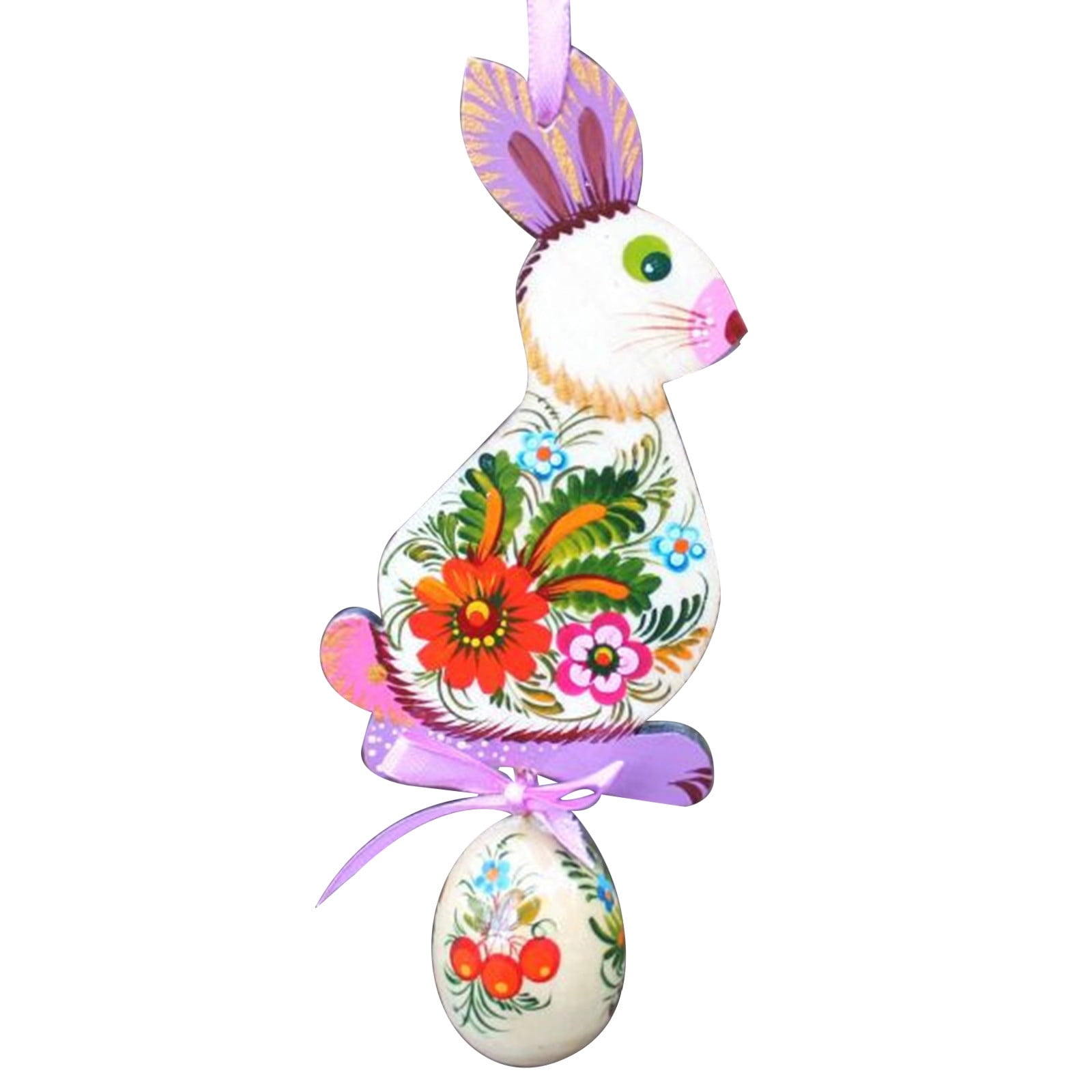 Cute Wooden Easter Bunny Wooden Tree Decoration Easter Tree Decoration 