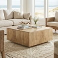 thumbnail image 3 of Simpli Home Lockhart 30 inch Wide Solid Mango Wood Square Coffee Table, Natural Blonde, 3 of 8