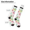 thumbnail image 4 of Fotbe Turtle Flower print Women's Men's Novelty Crew Socks Cotton Socks Knee High Socks for Walking,Running,Nurses,Pregnancy, 4 of 8