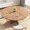 Walnut wood, variant on Round Pedestal Dining Table with Mark-Resistant Top, Adjustable Feet, Space-Saving Design