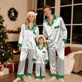 thumbnail image 2 of Zwiiyzr Family Christmas Pajamas Matching Sets for Dad Parent Child Outfit Christmas Set Printed Home Clothes Sleepwear Set Father Style White-Dad, 2 of 7