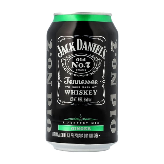 Bebida alcohólica preparada Jack Daniel's Ginger 350 ml