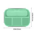 thumbnail image 3 of Cqxid Food Storage Under $10 Bento Box Divider Crisper Fruit Lunch Box Plastic Outdoor Picnic Dew For Students Lunch Box, 3 of 6