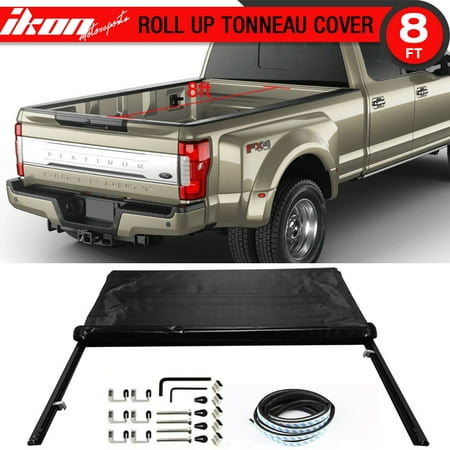 - Fits 99-17 Ford F250 F350 F450 SuperDuty 8ft Bed Lock Soft Roll Up Tonneau Cover