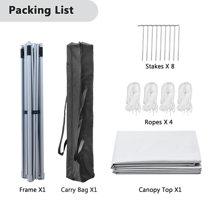Ainfox 10x10ft Pop Up Canopy Tent, Outdoor, UV Protection