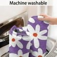 thumbnail image 5 of Purple Daisy Flower White Blooms Pattern Bathroom Rugs Mat,Non Slip Microfiber Bathroom Rug,Rubber Backing,Soft Bathroom Mats for Bathroom Floor,Tub and Shower,17x27in(43x68cm), 5 of 5